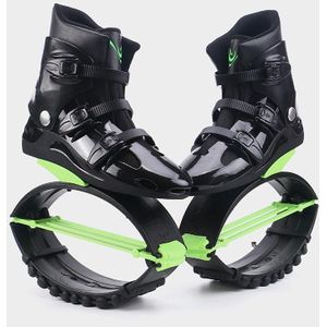 Springschoenen bounce schoenen indoor sport rebound schoenen  grootte: 39/41 (groen en zwart)