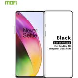 For OnePlus 8 MOFI 9H 3D Explosion Proof Thermal Bending Full Screen Covered Tempered Glass Film(Black)