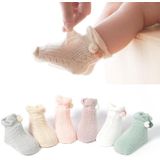 3 Pairs Baby Socks Mesh Thin Baby Cotton Socks  Toyan Socks: L 3-5 Years Old(Gray)