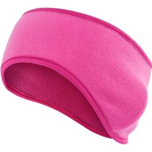 Autumn and Winter  Outdoor Sports Sweat-absorbent Breathable Warm Earmuffs Fleece Headband for Men / Women(Rose Red)