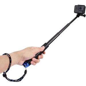 PULUZ Handheld Extendable Pole Monopod for GoPro HERO9 Black / HERO8 Black /HERO7 /6 /5  DJI Osmo Action  Xiaoyi and Other Action Cameras  Length: 19-49cm
