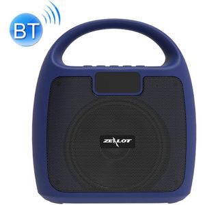 ZEALOT S42 Portable FM Radio Wireless Bluetooth Speaker with Built-in Mic  Support Hands-Free Call & TF Card & AUX (Blue)