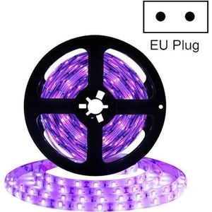 3528 SMD UV Paars Licht Strip Epoxy LED-lamp Decoratieve Lichtstrook  Stijl: Waterdicht 5m (EU-stekker)