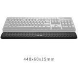Mechanical Keyboard Wrist Rest Memory Foam Mouse Pad  Size : L (Black)
