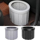 Folding Toilet Travel Car Toilet With Cover Indoor Portable Emergency Camping Toilet(Black)