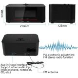 A8 Charging Base Audio NFC Bluetooth Speaker Alarm Clock  Specification: EU Plug(White)