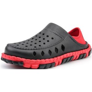 Zomer mannen sandalen holle slippers kust antislip strandschoenen  maat: 40 (zwart + rood)
