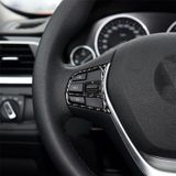 Carbon Fiber Car Steering Wheel Key Frame Decorative Sticker for BMW F20 2012-2018 / F21 2014-2018 / F30 / F34 2013-2018 / F32 2013-2018