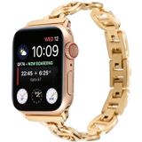 Stalen horlogeband voor Apple Watch Series 7 41 mm / 6 & SE & 5 & 4 40 mm / 3 & 2 & 1 38 mm