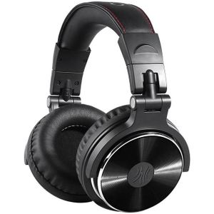 OneOdio Pro-10 Head-mounted Noise Reduction Wired Headphone with Microphone  Color:Black