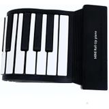 MIDI88 88-toets met de hand gerolde opvouwbare piano professionele MIDI soft keyboard gesimuleerde praktijk draagbare elektronische piano (zwart Engels)
