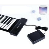 MIDI88 88-toets met de hand gerolde opvouwbare piano professionele MIDI soft keyboard gesimuleerde praktijk draagbare elektronische piano (zwart Engels)