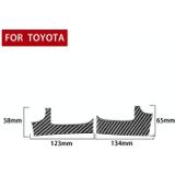 2 PCS / Set Carbon Fiber Car Dashboard Air Outlet Decorative Sticker for Toyota Tundra 2014-2018  Right Driving