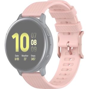 For Galaxy Watch Active 3 / Active 2 / Active / Galaxy Watch 3 41mm / Galaxy Watch 42mm 20mm Dot Texture Wrist Strap(Light Pink)