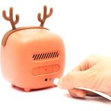 Cartoon Deer Shape Children Snooze Multifunctional USB Rechargeable Student LED Alarm Clock(Gray)