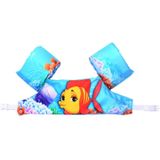 Fish Pattern Children Swimming Lifesaving Equipment Buoyancy Swimsuit Vest Sleeves Back Floating Arm Swim Rings Snorkeling Suit  Size: 86cm  Suitable for 2-7 Years of Age  Buoyancy Within 10-30kg Baby Use