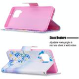 For Samsung Galaxy A42 5G Colored Drawing Pattern Horizontal Flip Leather Case with Holder & Card Slots & Wallet(Butterfly Love)