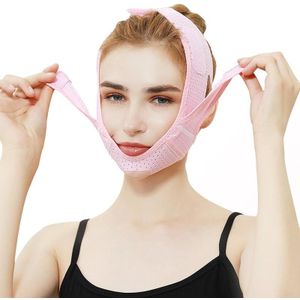 V Face Sleep Bandage Facial Firming Lifting Mask(073 Pink)