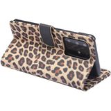 For Samsung Galaxy Note20 Ultra Leopard Pattern Horizontal Flip Leather Case with Holder & Card Slots(Yellow)