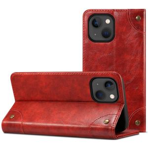 Barokke eenvoudige horizontale flip lederen tas met houder & kaart slots & portemonnee voor iPhone 13 mini