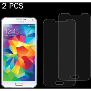 2 PCS for Galaxy S5 / G900 0.26mm 9H Surface Hardness 2.5D Explosion-proof Tempered Glass Screen Film