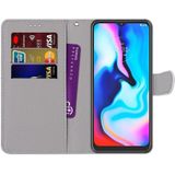 For Motorola Moto E7 Plus / G9 Play / G9 Coloured Drawing Cross Texture Horizontal Flip PU Leather Case with Holder & Card Slots & Wallet & Lanyard(Fluorescent Water Texture)