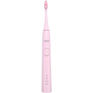 VGR V-806 IPX7 USB Magnetic Suspension Sonic Shock Toothbrush with Nemory Function (Pink)