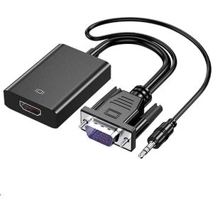 HDCO-VGAM2 1080P VGA Male naar HDMI Vrouwelijke omzetter met 3 5 mm audiokabel