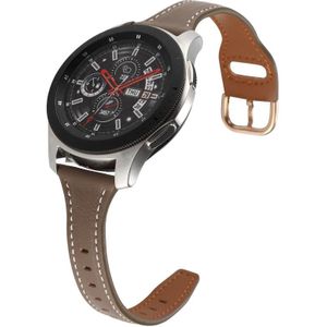 Voor Samsung Galaxy Watch5 Pro / Watch4 Classic 20 mm omgekeerde gesp lederen horlogeband (Gery)