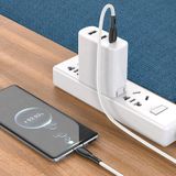 Borofone BX86 Advantage 60W USB-C / Type-C naar USB-C / Type-C siliconen oplaaddatakabel  lengte: 1m