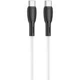 Borofone BX86 Advantage 60W USB-C / Type-C naar USB-C / Type-C siliconen oplaaddatakabel  lengte: 1m