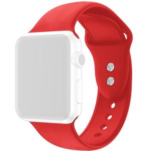 Dubbele Nail Silicone Vervanging Strap Horlogeband voor Apple Watch Series 6 & SE & 5 & 4 40 MM / 3 & 2 & 1 38mm