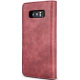 DG.MING for Galaxy Note 8 Crazy Horse Texture Horizontal Flip Detachable Magnetic Protective Case with Holder & Card Slots & Wallet (Red)