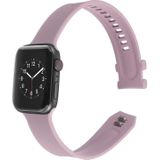 Square Buckle Silicone Watch Band voor Apple Watch Series 7 45 mm / 6 & SE & 5 & 4 44mm / 3 & 2 & 1 42 mm