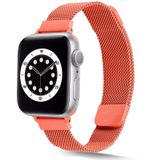 Small Taille Dual Section Milaan Vervanging Horlogeband voor Apple Watch Series 6 & SE & 5 & 4 44mm / 3 & 2 & 1 42mm