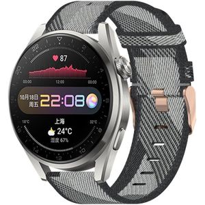 Voor Huawei Watch 3 Pro 22mm nylon geweven horlogeband