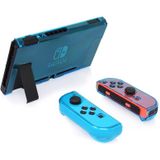Hard PC Protection cover voor Nintendo switch NS Case afneembare Crystal plastic shell console controller accessoires (blauw)