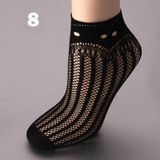 Sexy Black Sock Women Girls Ladies Soft Lace Short Ankle Socks Fishnet(Splice 4)
