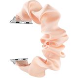 Sjaal Haar Tie Vervanging Horlogebanden voor Apple Watch Series 6 & SE & 5 & 4 44mm / 3 & 2 & 1 42mm (Pink)