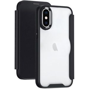 Voor iPhone XS Max RFID blokkerende adsorptie flip lederen telefoonhoes