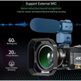 ORDRO AC3 3.1 inch IPS Screen 4K Full HD 13MP Night Vision WiFi Live Camcorder DV Digital Camera  Style:Standard+ Microphone +Fill Light(Black)