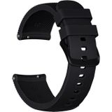 20mm For Huami Amazfit GTS / Samsung Galaxy Watch Active 2 / Gear Sport Silicone Strap(Black)
