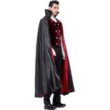 PS6831 Halloween Vampire Kostuum Kasteel Mannen Slepen Kostuum  Grootte: XL (rood zwart)