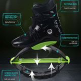 Springschoenen bounce schoenen indoor sport rebound schoenen  grootte: 42/44 (groen en zwart)