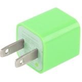 Amerikaanse USB oplader met stekker  voor iPad  iPhone  Galaxy  Huawei  Xiaomi  LG  HTC en andere Smart Phones  oplaadbare Devices(Green)