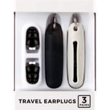 Anti-Noise Sleep Earplugs Silicone Soundproof Earplugs Industrial Noise Reduction Silent Earplugs(Black)