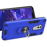 For Huawei Mate 20 Lite 2 in 1 Armour Series PC + TPU Protective Case with Ring Holder(Dark Blue)