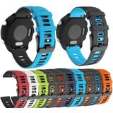 Voor Garmin Forerunner 645 Muziek 20mm Mixed-Color Silicone Watch Band (Amy Green+Black)