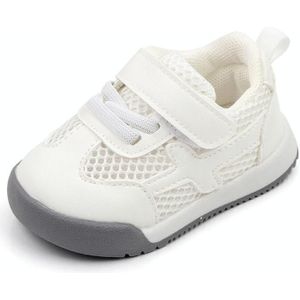 D2678 Herfst Babyschoenen Super Skin Kinderen Sport Witte Schoenen  Maat: 18 (Single Net Wit)