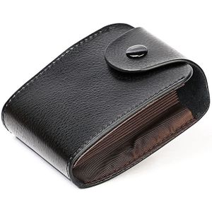 KB187 Litchi Texture Leather Large-capacity Card Holder Wallet (Black)